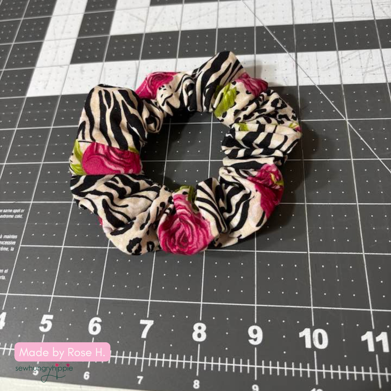 Roses and Animal print fabric