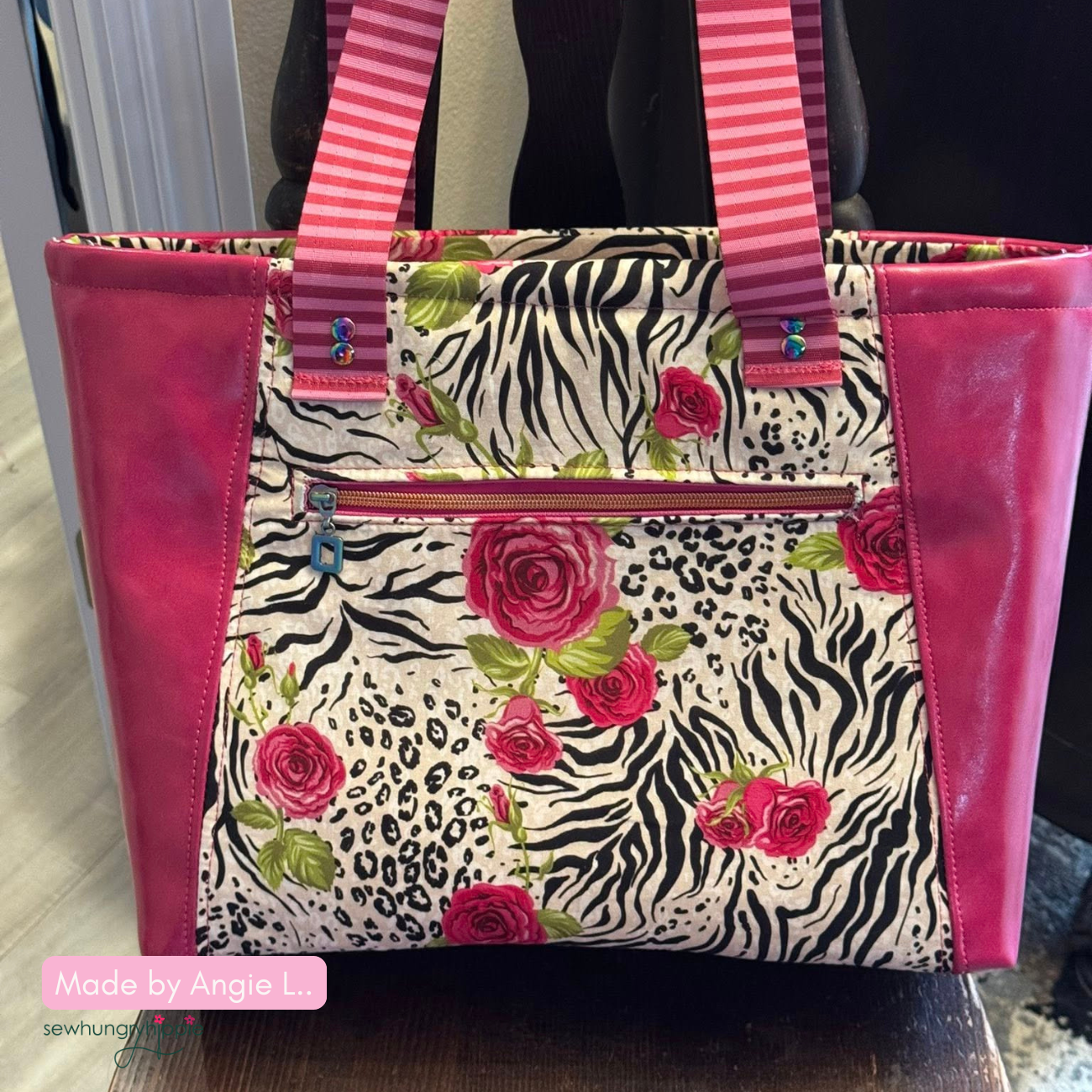 Roses and Animal print fabric