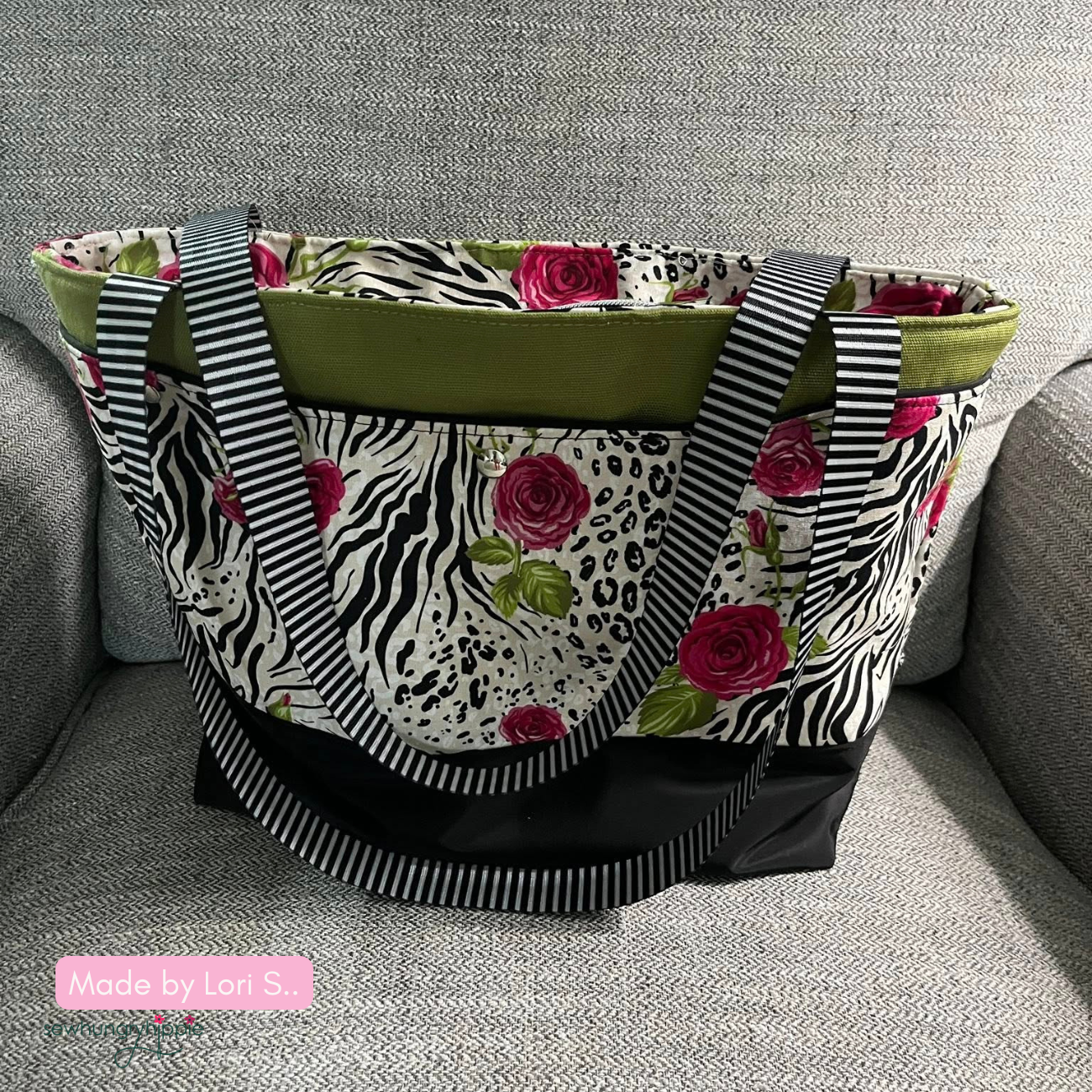 Roses and Animal print fabric