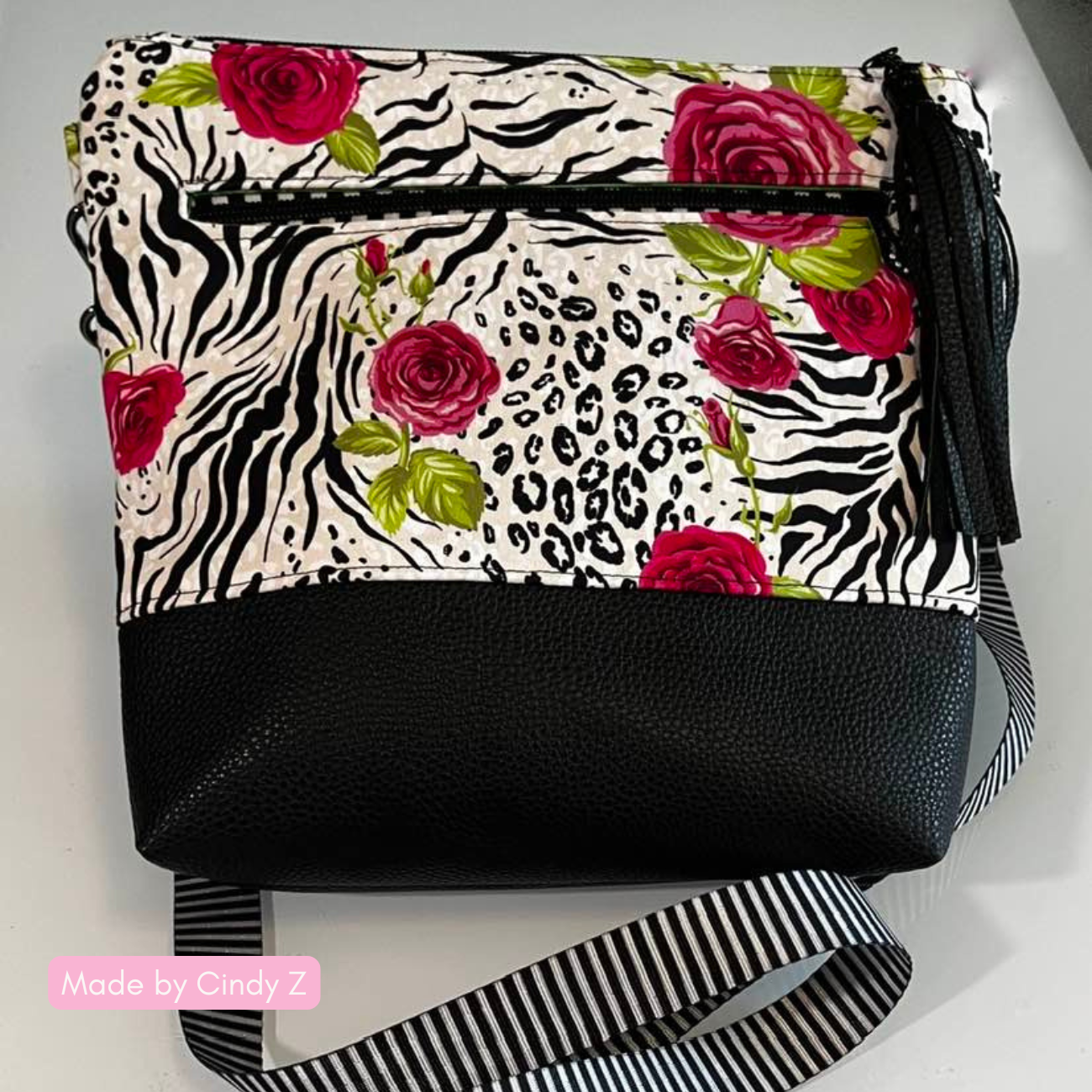 Roses and Animal print fabric