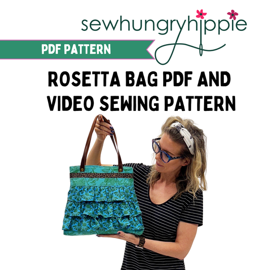 Rosetta Bag PDF and Video sewing pattern