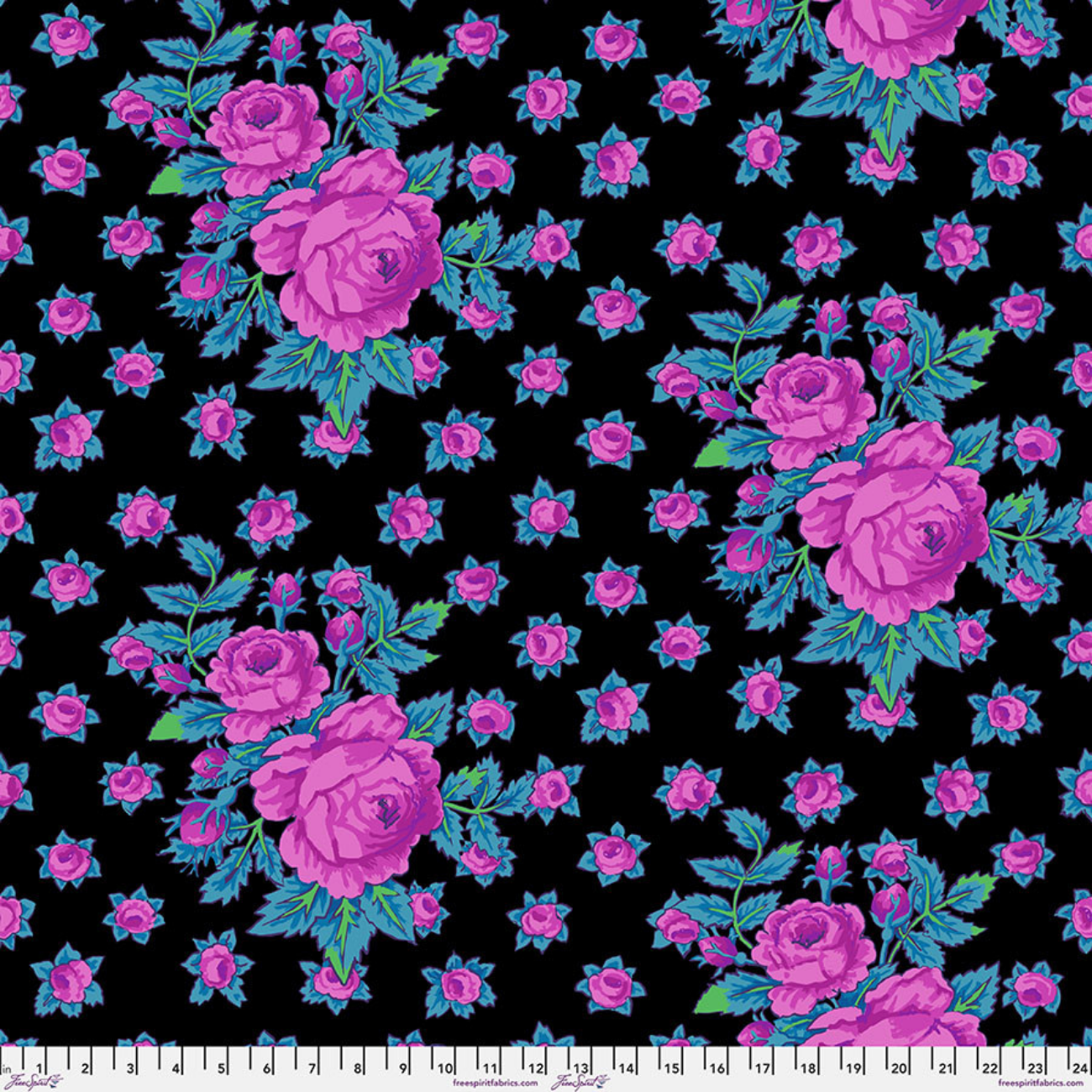 Kaffe Fassett Rosie Fabric in Cool | FreeSpirit Fabrics
