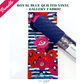 Royal Blue Quilted Vinyl & Gallery Fabric Bundle – Bag Making Supplies