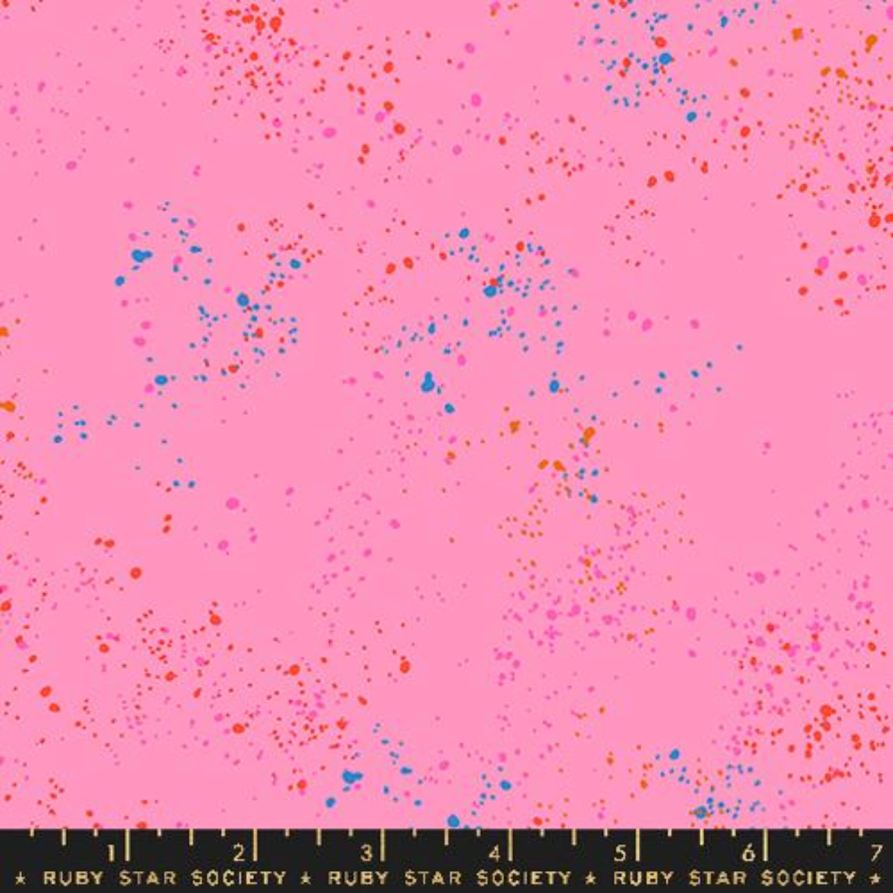 ruby star society speckled flamingo pink cotton fabric rs5027 123 paint splatter blender