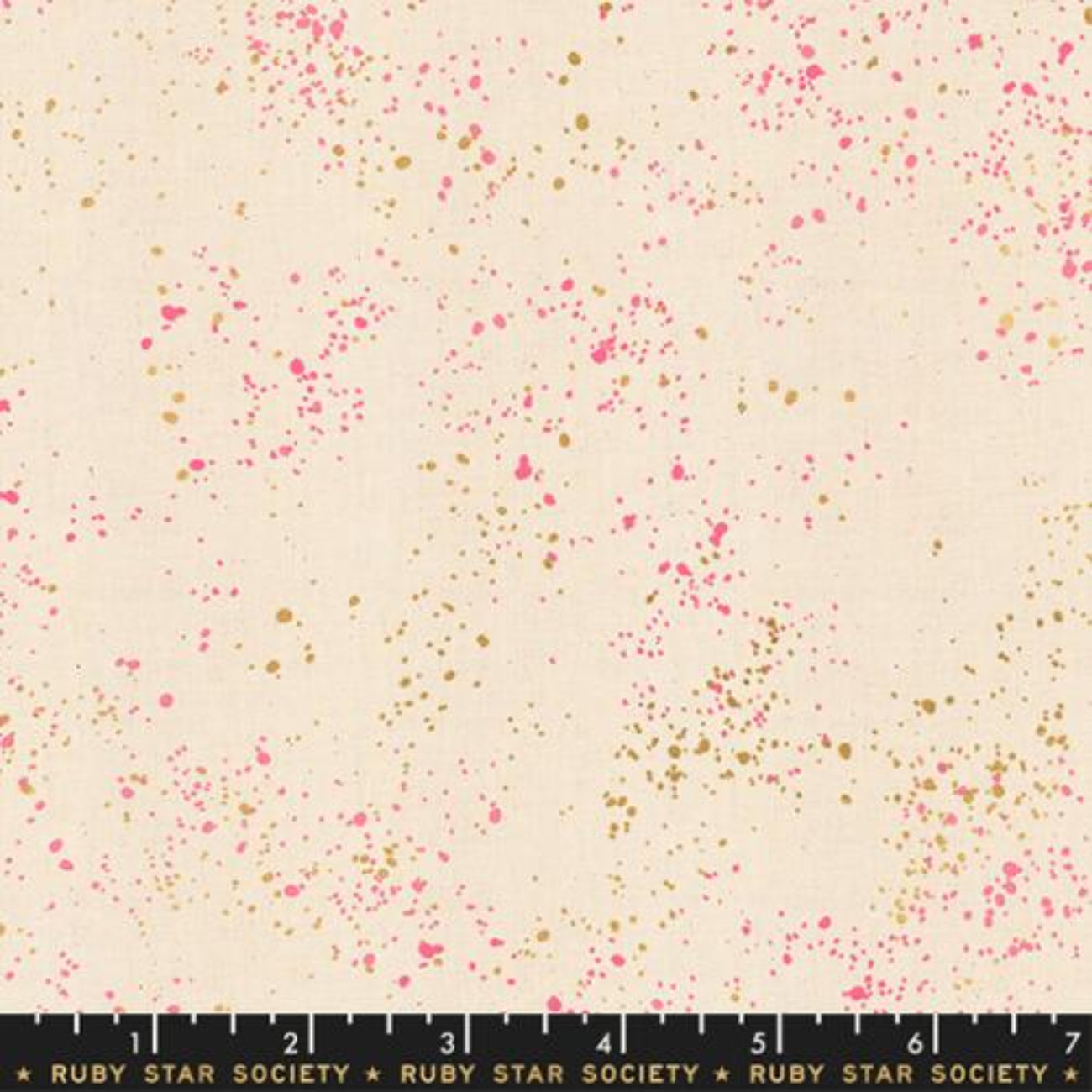 ruby star society speckled metallic neon pink cotton fabric rs5027 16m by rashida coleman hale