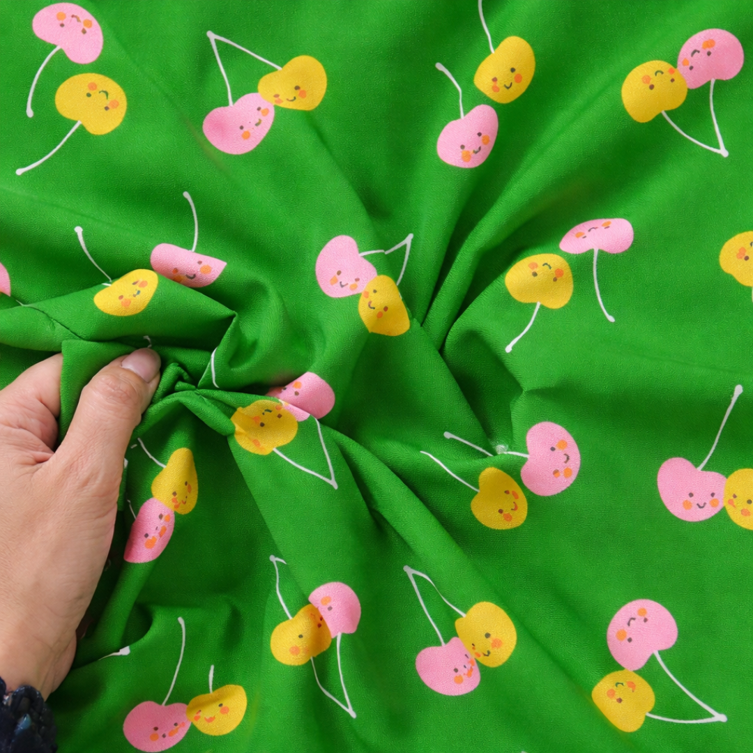 Ruby Star Society Trinketry Deep Verdant Light Green Cotton Fabric