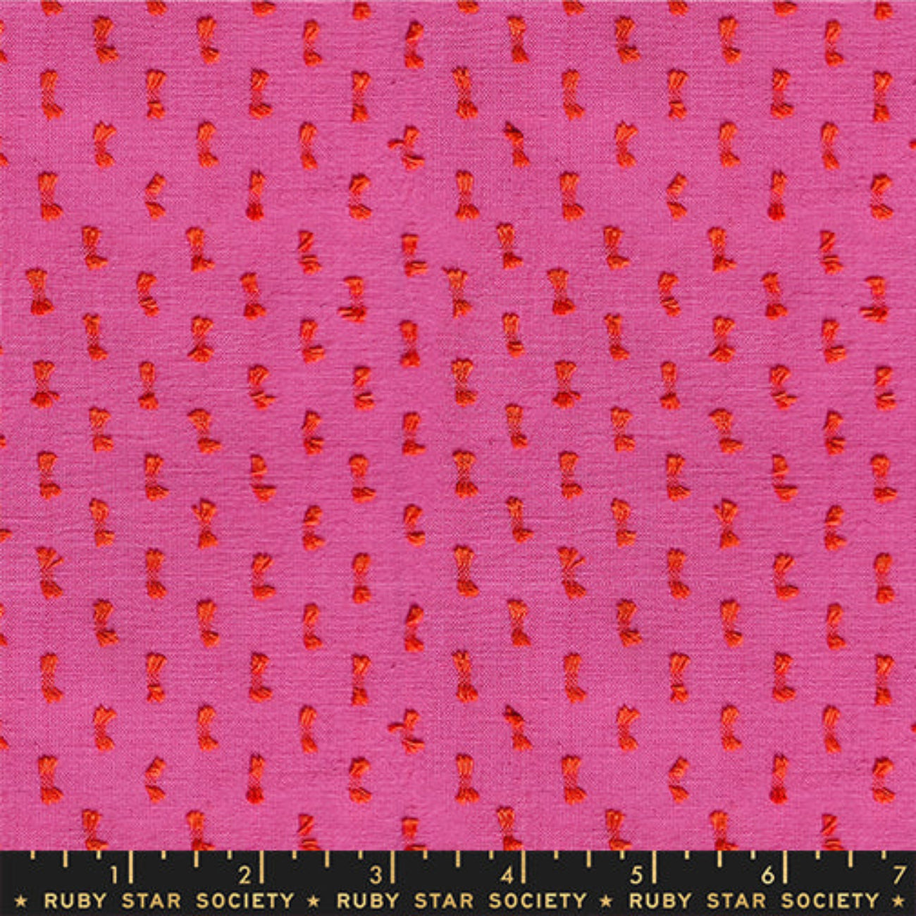 Pink textured woven cotton fabric from Warp and Weft Mystic Fable collection by Ruby Star Society