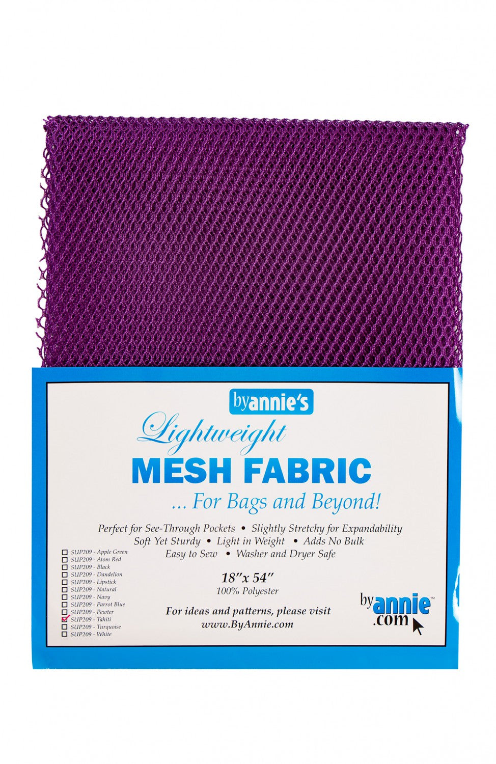 Mesh Fabric 18 x 54 purple