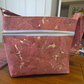 Pink salmon premium cork roll with gold details perfect for bag making
