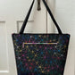 Rainbow Geometric Black Vinyl for Bag Making