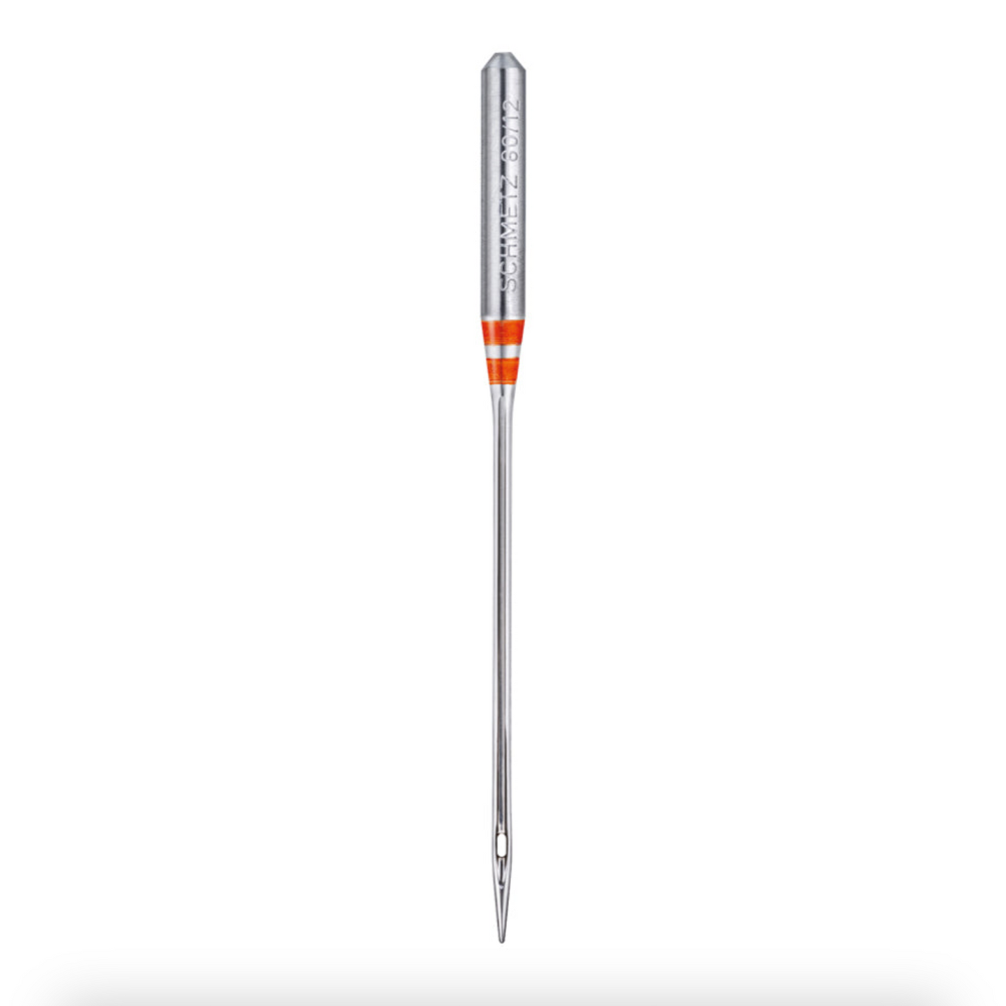 Single Schmetz Jersey Ball Point Needle on a white background