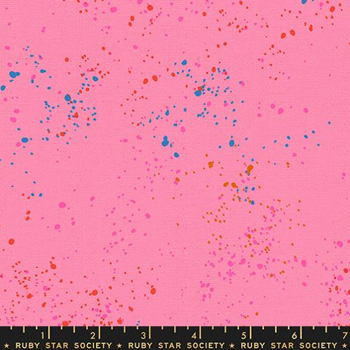 Ruby Star Speckled Canvas Linen Flamingo