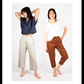 Pattern cover of two women wearing Sew House Seven free range slacks on a white background