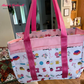 joni bag made using sewing notions cotton fabric panel design