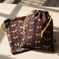 Skulls & Vines Canvas Fabric | Bold Halloween Print for Bag Making