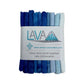 Sky blue batik fat quarter bundle with coordinating Windham Fabrics Lava Solids cotton fabrics