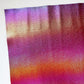 rainbow iridescent textured faux leather vinyl with color shift finish for bag making and sewing projects
