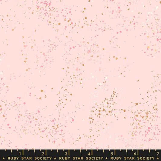 ruby star society speckled metallic pale pink cotton fabric rs5027 91m by rashida coleman hale easy bag making material