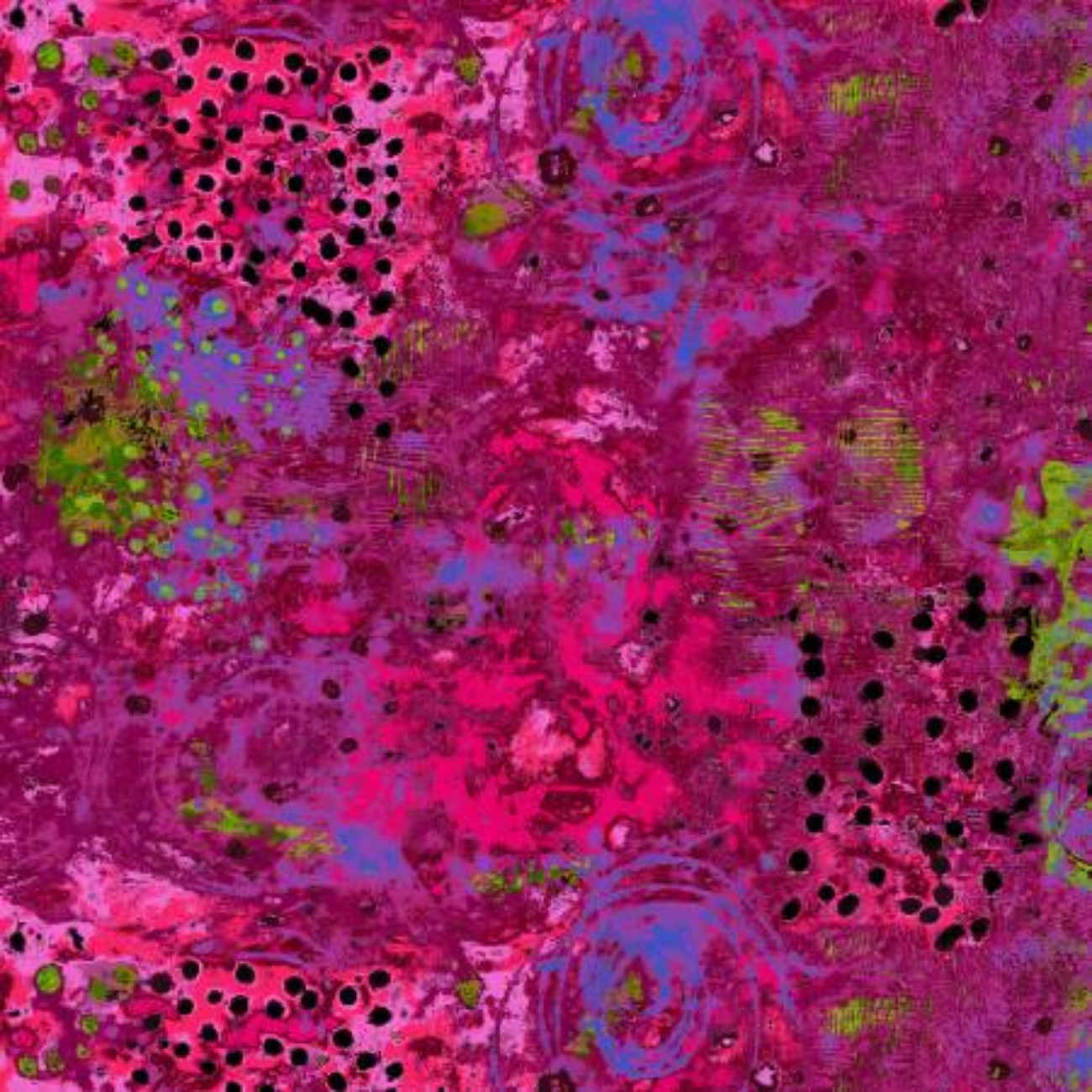Marcia Derse Spotted Graffiti Cotton Fabric – Blackberry Patch | Quilting & Craft Fabric