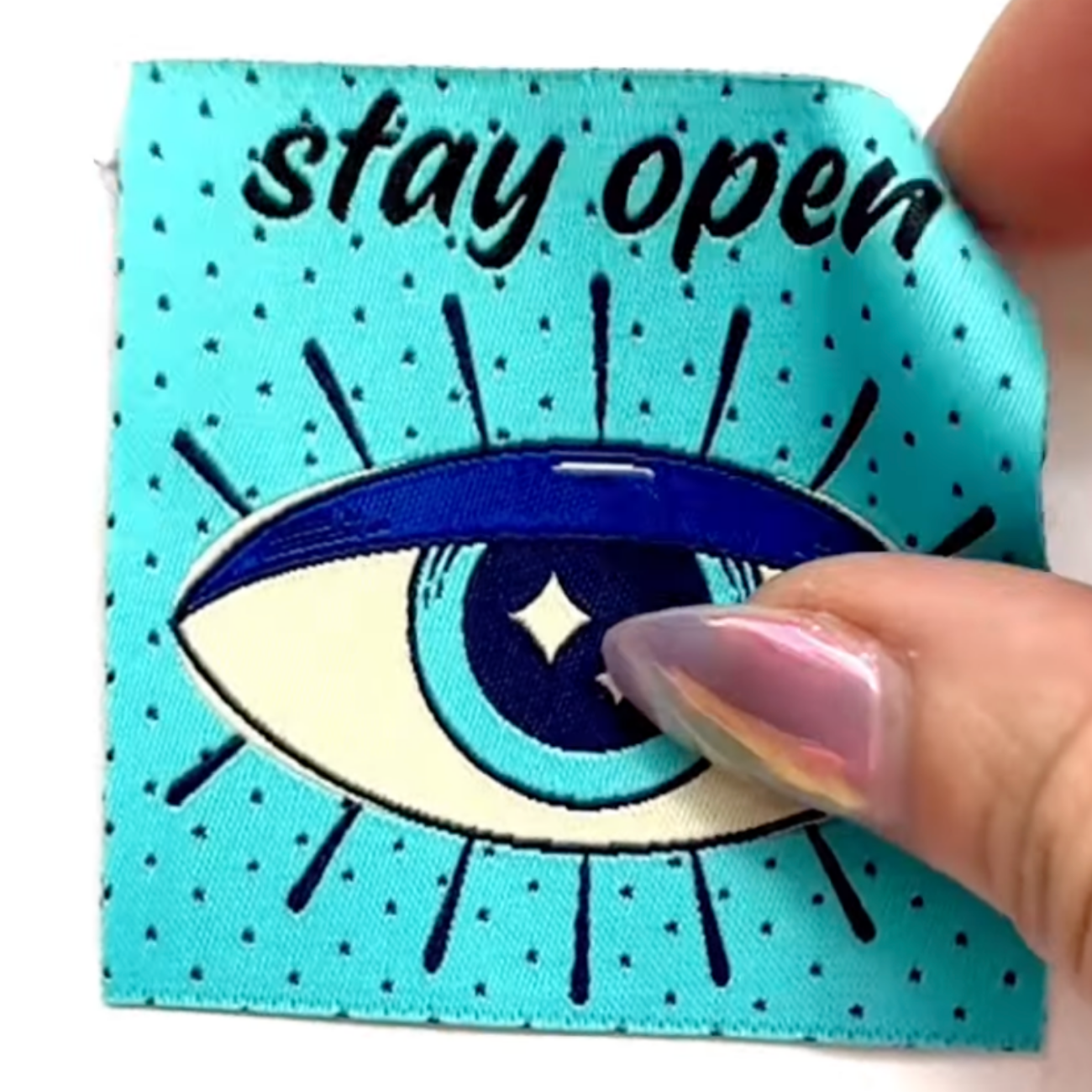 Stay Open – Custom 2" Woven Label Tag | SewHungryhippie