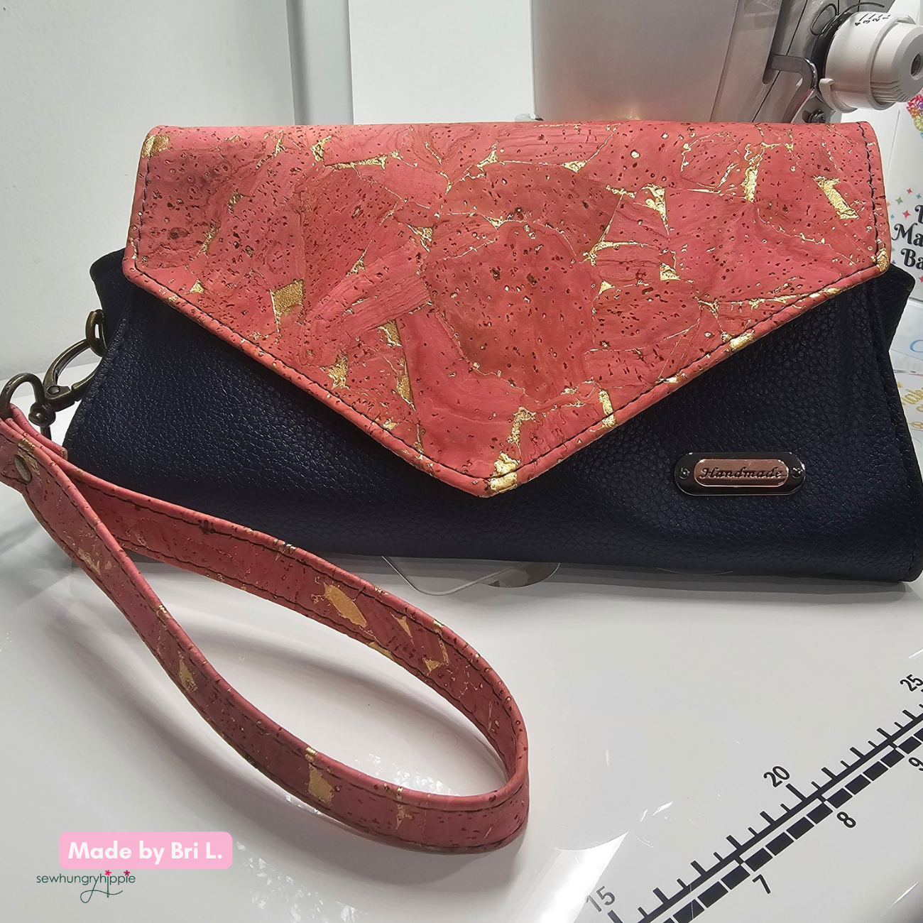 Salmon Cork Roll / Coral / Sewhungryhippie