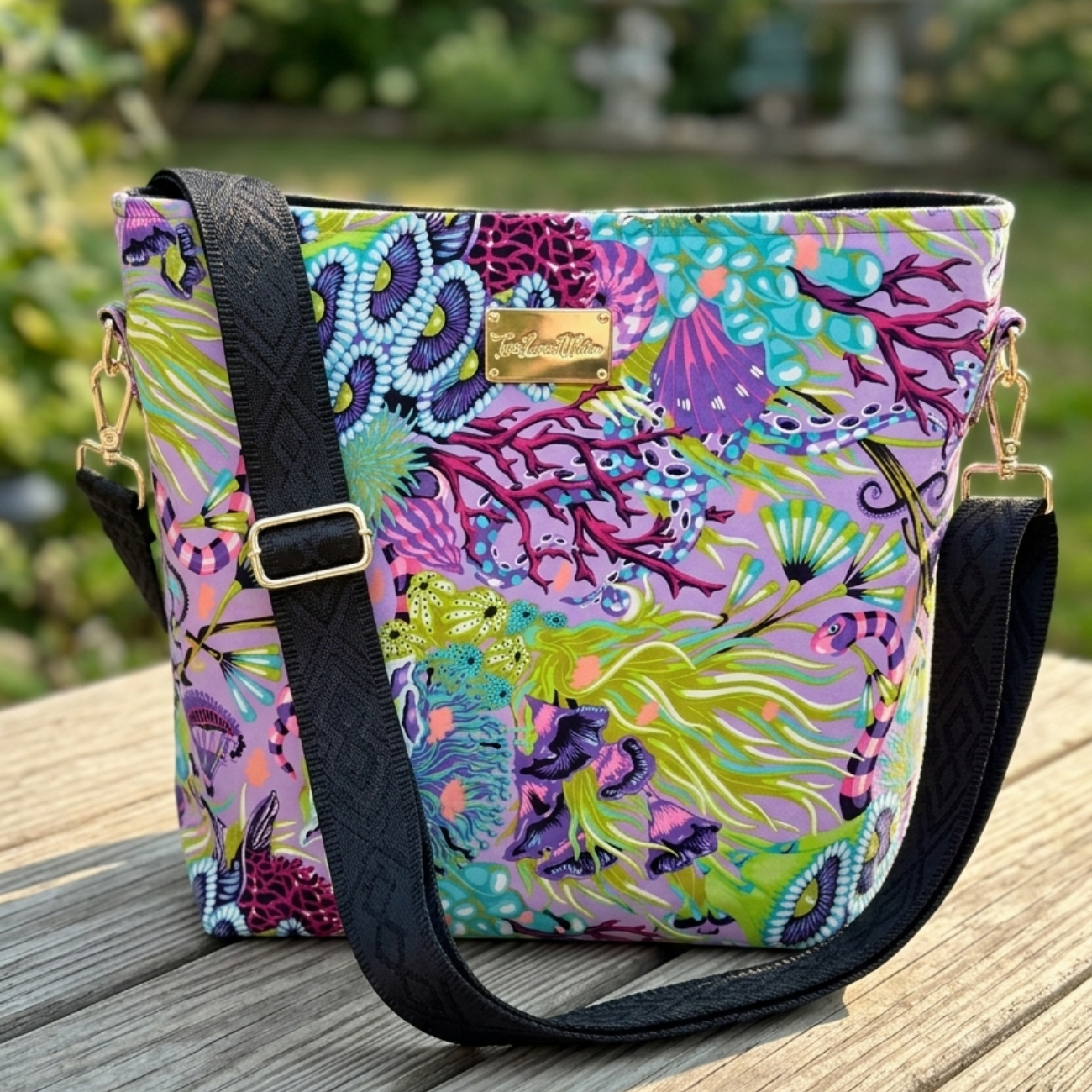 Tula Pink Floral Reef - Reef What You Sew in Ultraviolet | FreeSpirit Quilting Fabric