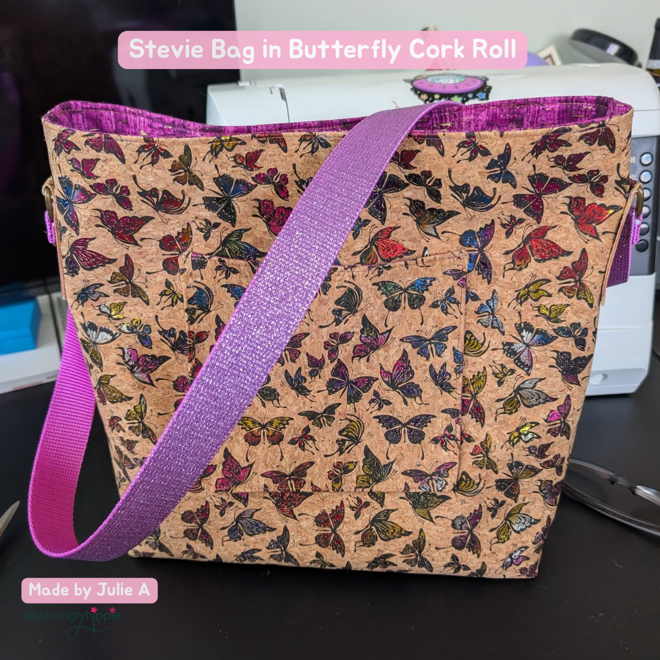 Butterfly Cork Roll – Metallic Iridescent Print | 18" x 54"