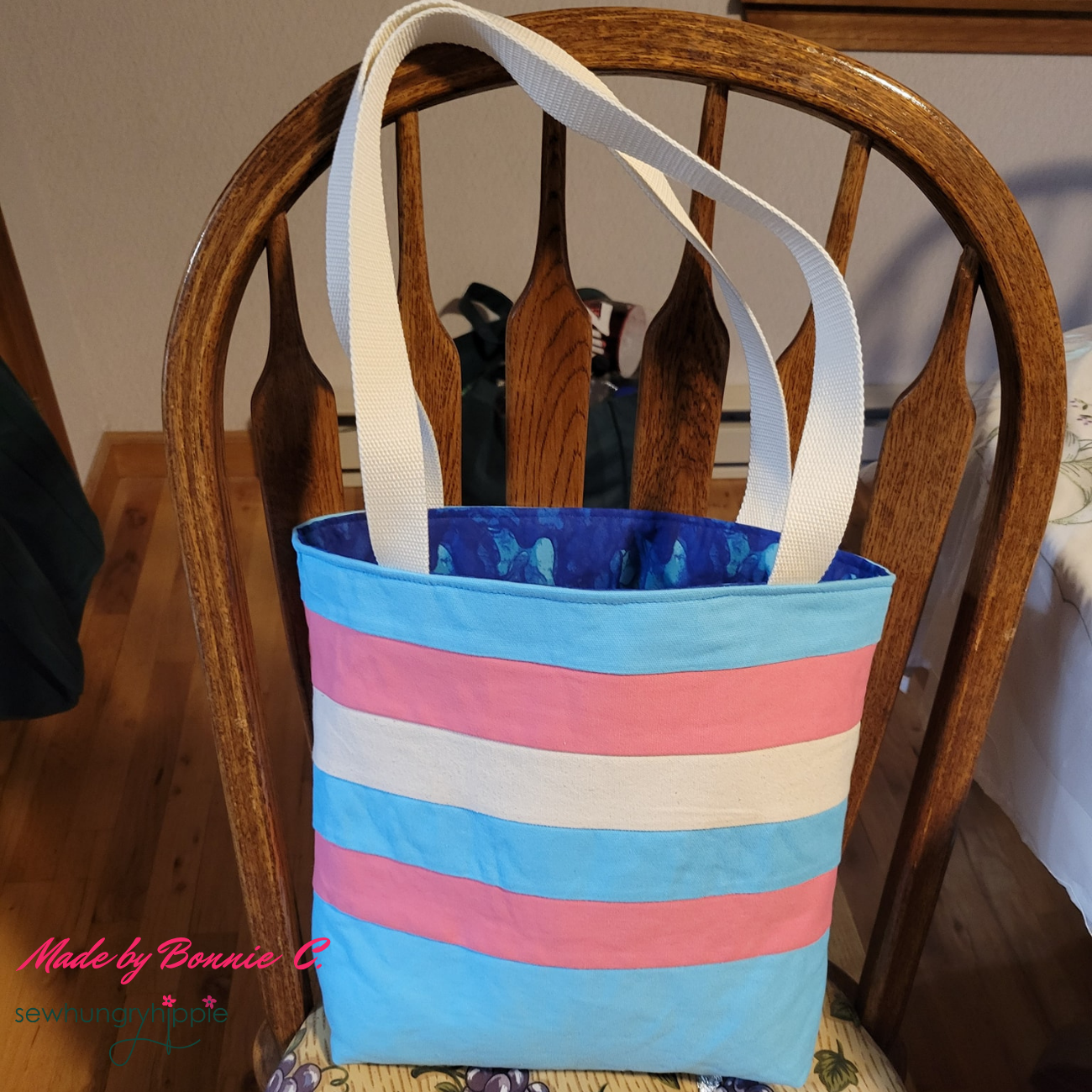 Striped Tote PDF sewing pattern