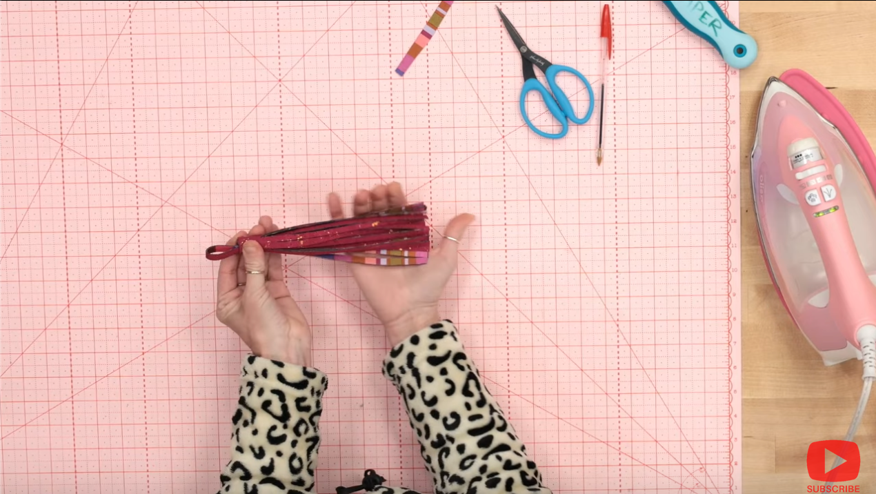 Acrylic tassel template