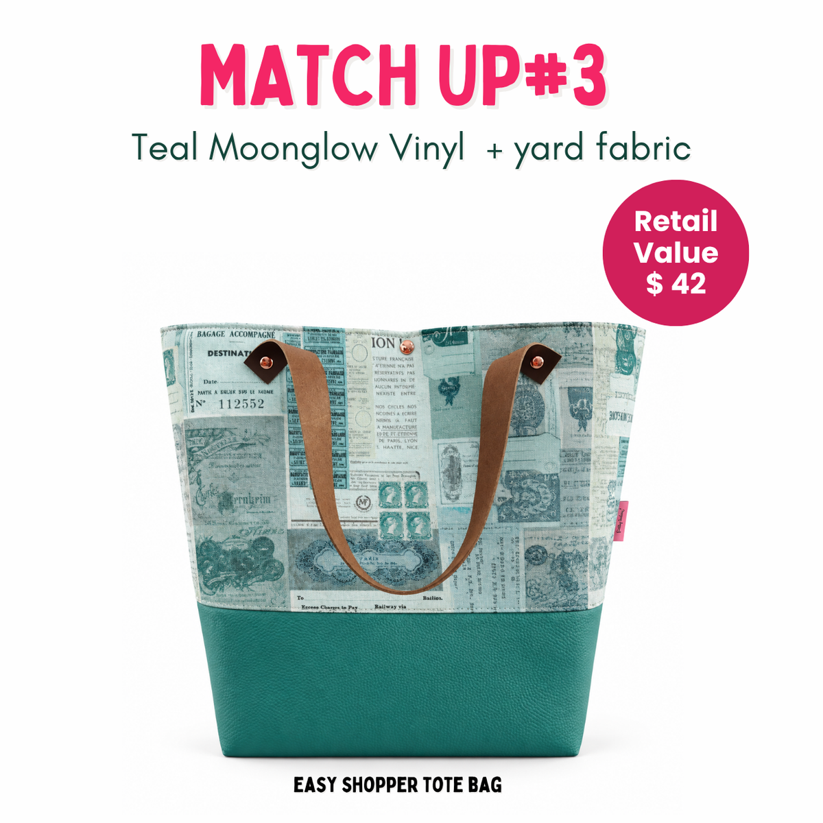 Weekly Vinyl & Fabric Matchups Bundle – Bag Making Craft Supplies Sep 9th