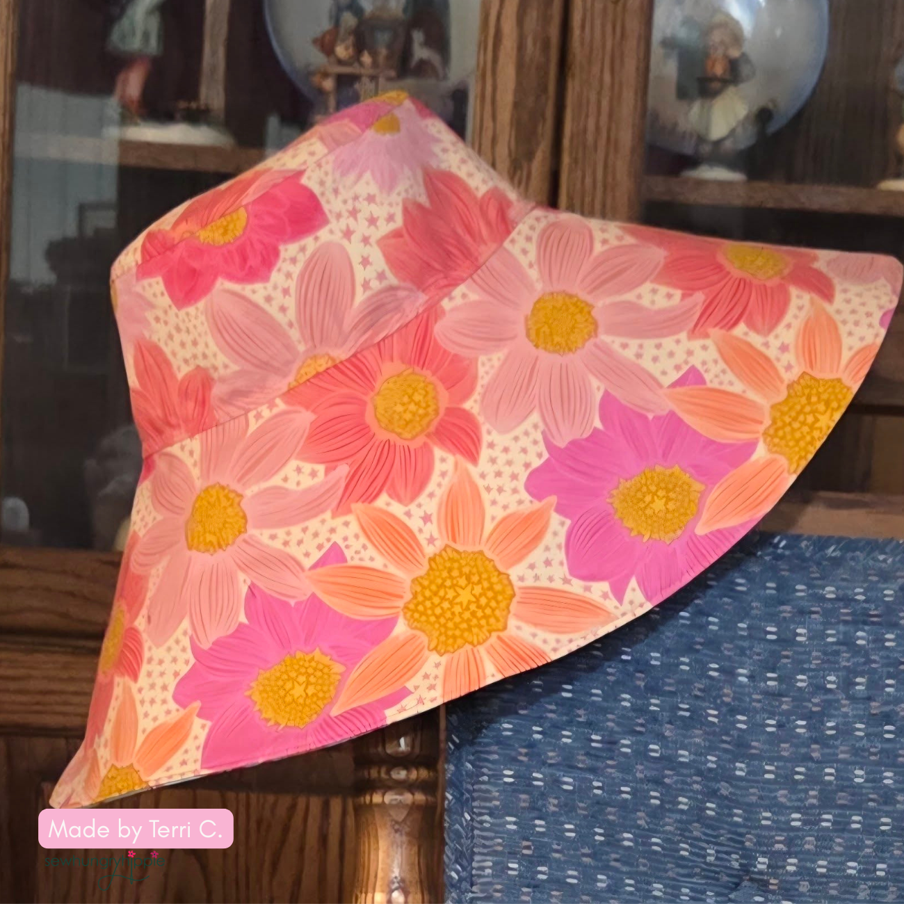 Bardot Bucket Hat PDF sewing pattern