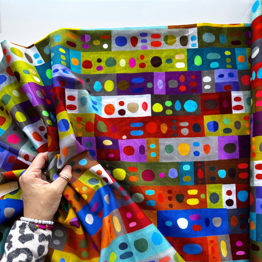 Marcia Derse The Plaid One – Peek-A-Boo Palette Fabric by Windham Fabrics