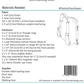 Sewing pattern for a Dainty Daytripper bag with materials list and diagram.