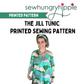 The Jill Tunic PRINTED sewing pattern