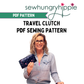 Travel Clutch PDF sewing pattern