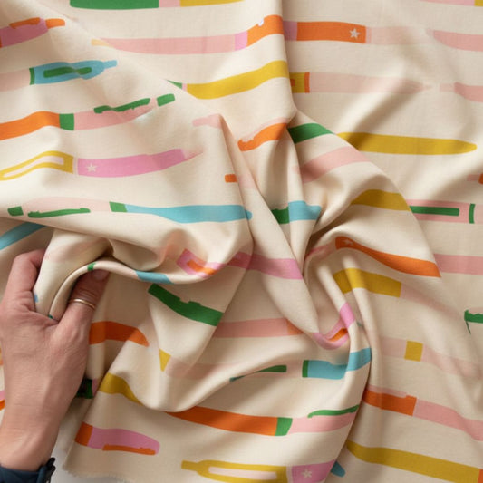 Ruby Star Society Trinketry Natural Cotton Fabric Pens Vintage Retro