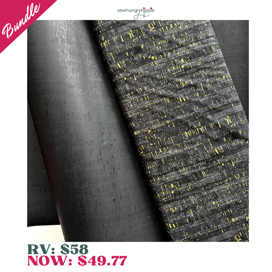 Tuesday Matchup - Classic Black Cork & Uncorked Fabric Bundle 'Always in style'