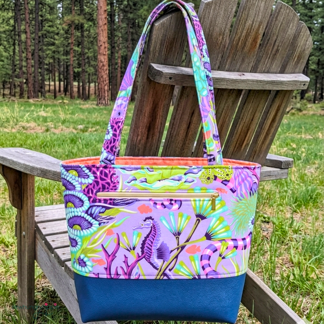 Tula Pink Floral Reef - Reef What You Sew in Ultraviolet | FreeSpirit Quilting Fabric