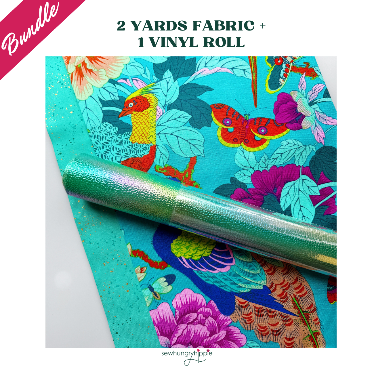 2-Yard Fabric & Vinyl Bundle – Bag Making Kit