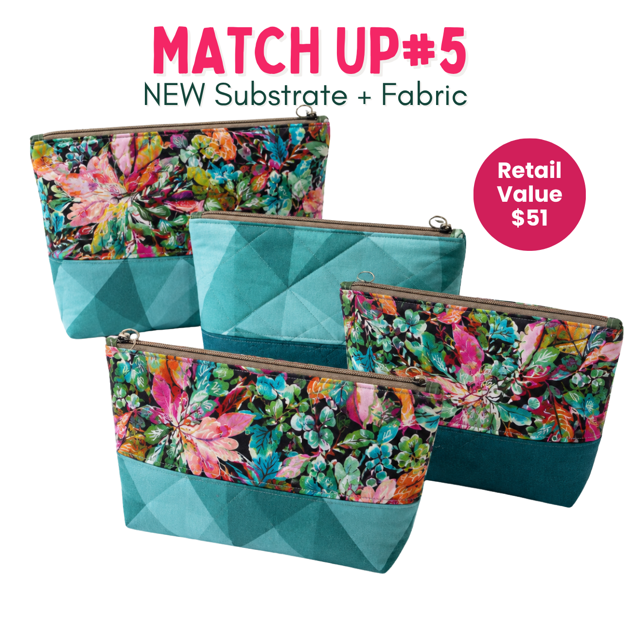 Weekly Vinyl & Fabric Matchups Bundle – Bag Making Craft Supplies June 17