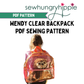 Wendy Clear Backpack PDF sewing pattern