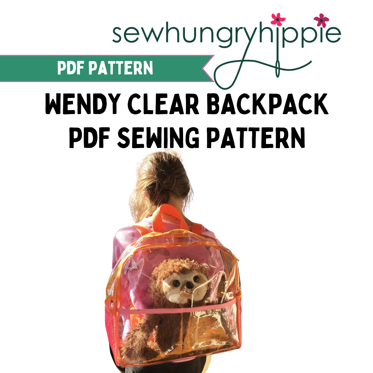 Wendy Clear Backpack PDF sewing pattern