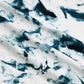 White & Teal Tie-Dye Modal Spandex Fabric – Per Yard