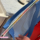 White Woven Zipper Tape | #5 Nylon | Rainbow Teeth