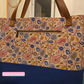 Wild West Floral Canvas Fabric | Vibrant Multicolor in White for Bag Making