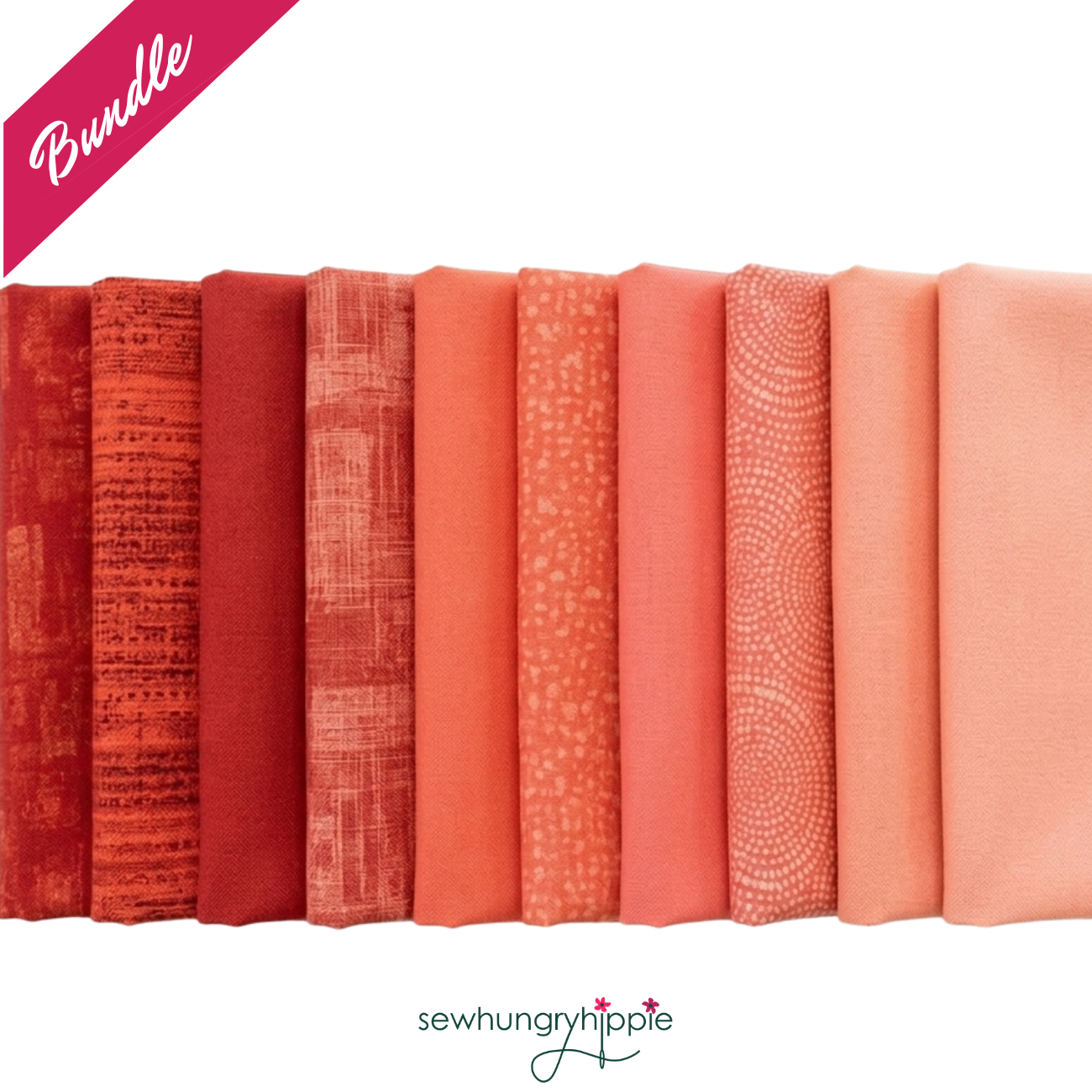 FQ Bundle Color Me Collection Peachy Keen  - Windham Fabrics