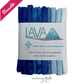 Blue batik cotton fat quarters 10pcs bundle from Lava Solids collection by Windham Fabrics for quilting