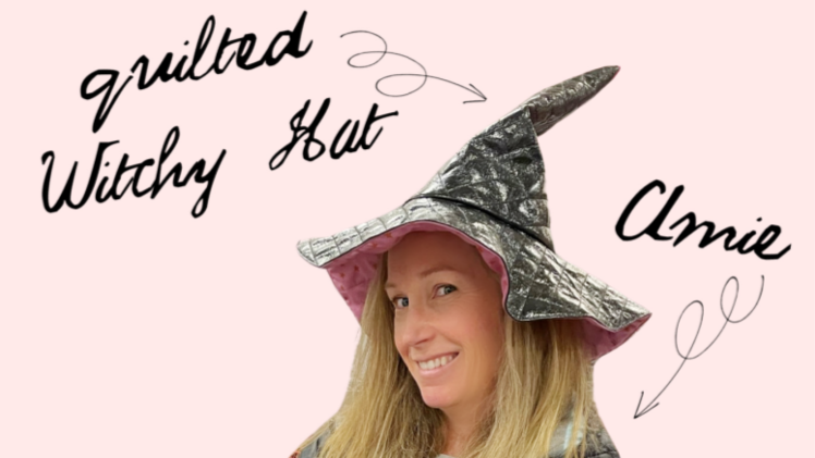 Quilted Witchy Hat pattern pieces