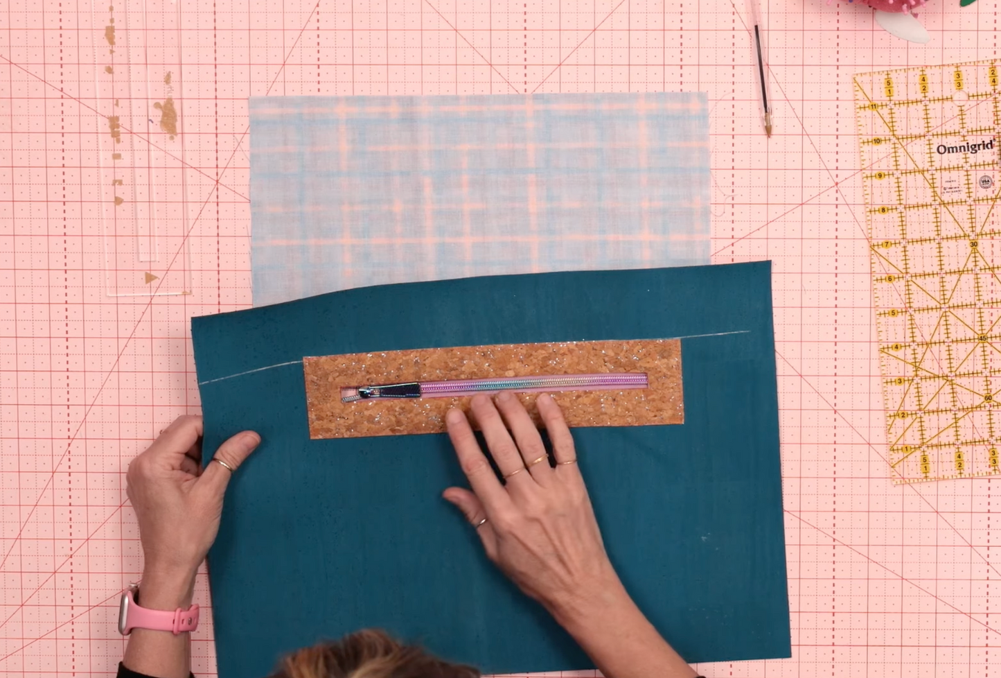 Zipper Overlay 6 shapes Acrylic Template Set