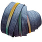 Zipper Tape - Denim Blue #5 Nylon with Rainbow Teeth - 3 Yards